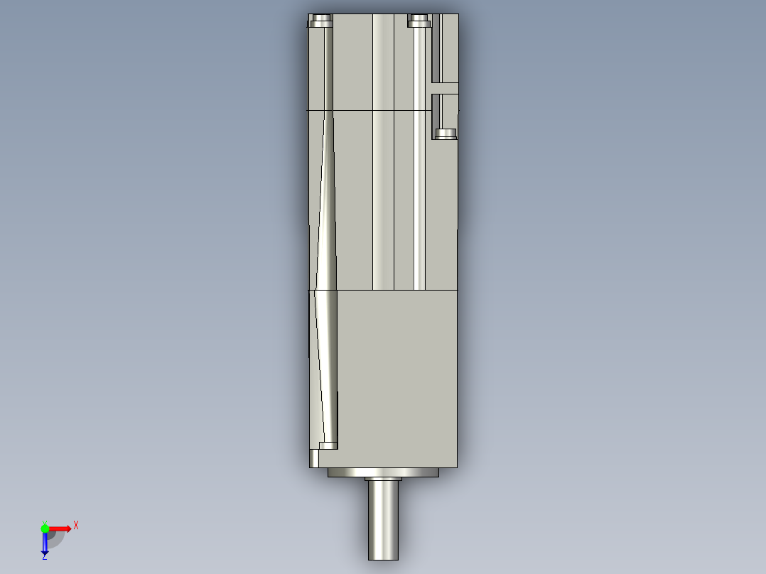 100W带刹车-hg-kr13b_a_stp三菱电机俯视图