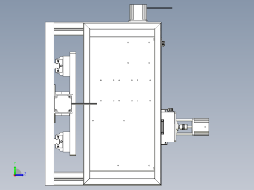 cnc-marking数控打标机3D图纸 STEP格式左视缩略图
