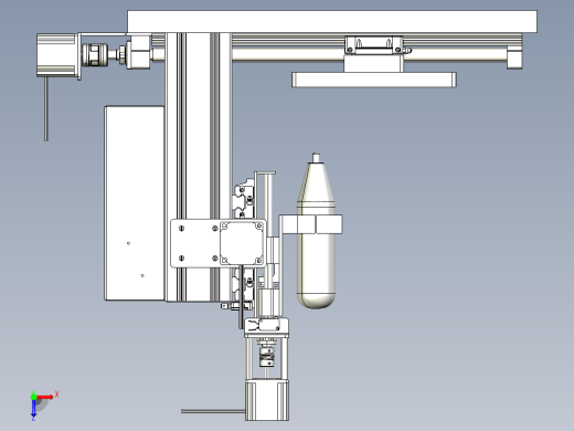 cnc-marking数控打标机3D图纸 STEP格式俯视缩略图