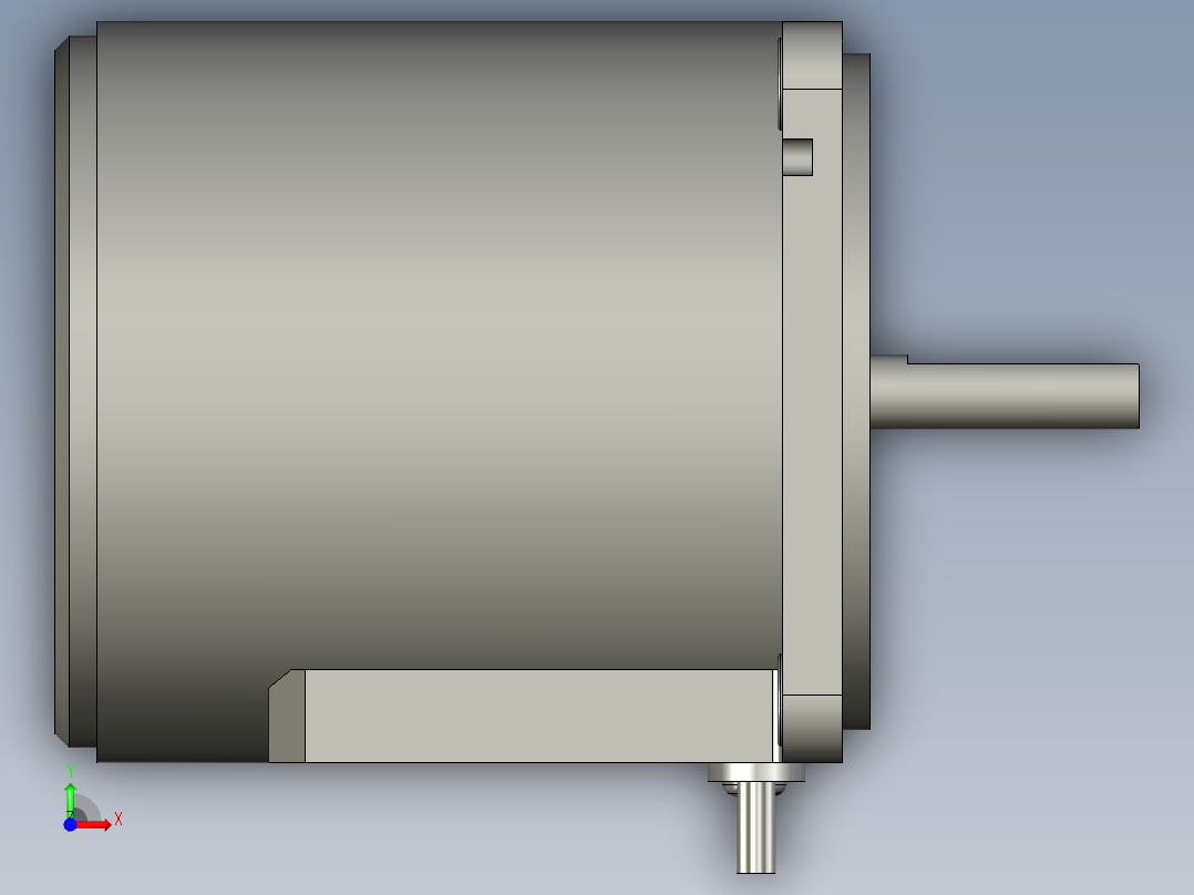 M8MX25S4YS微型齿轮调速马达前视图