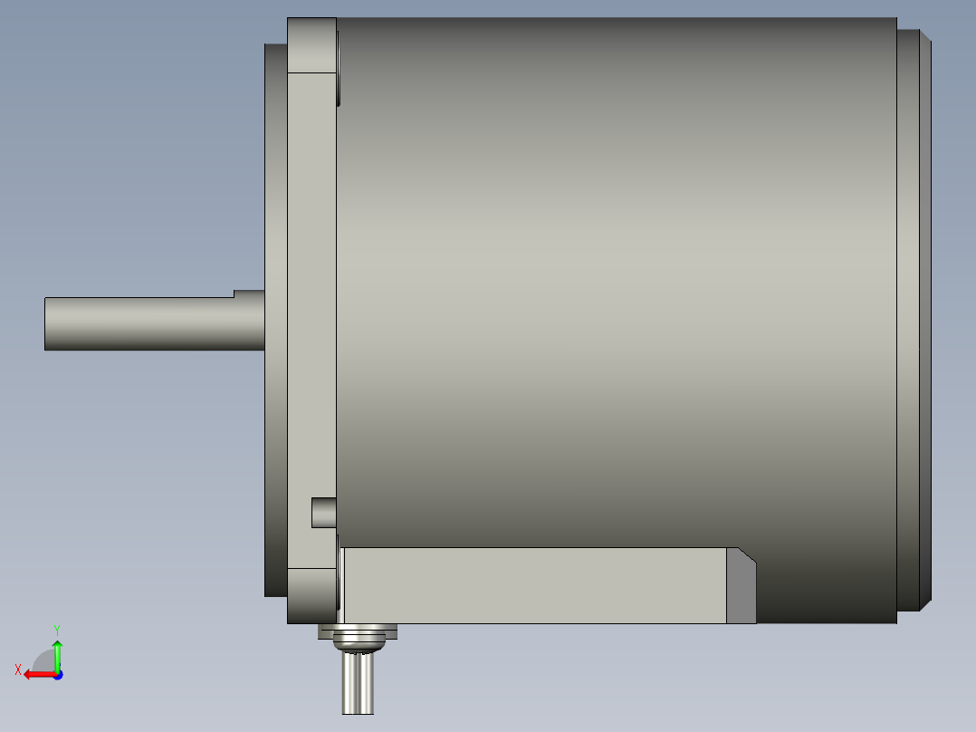 M8MX25S4YS微型齿轮调速马达后视图