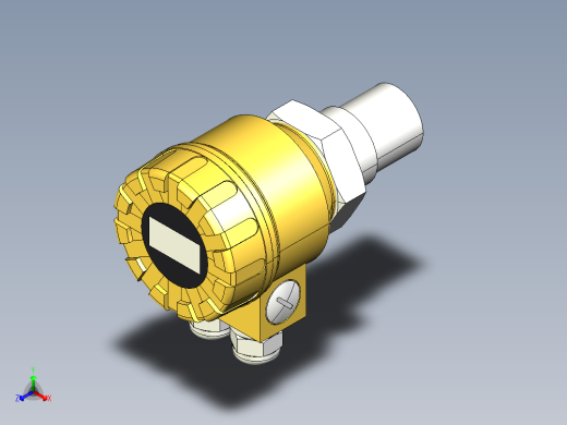 超声波设备TRANSMITTER-RANGE-4m-13.1ft-PVDF-BODY-4-20mA-2-WIRE-NPT-THREAD正等轴测缩略图