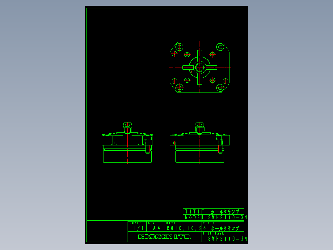 KOSMEKSWH2110-GN_rev1多系列多零件图纸模型多系列多零件图纸模型
