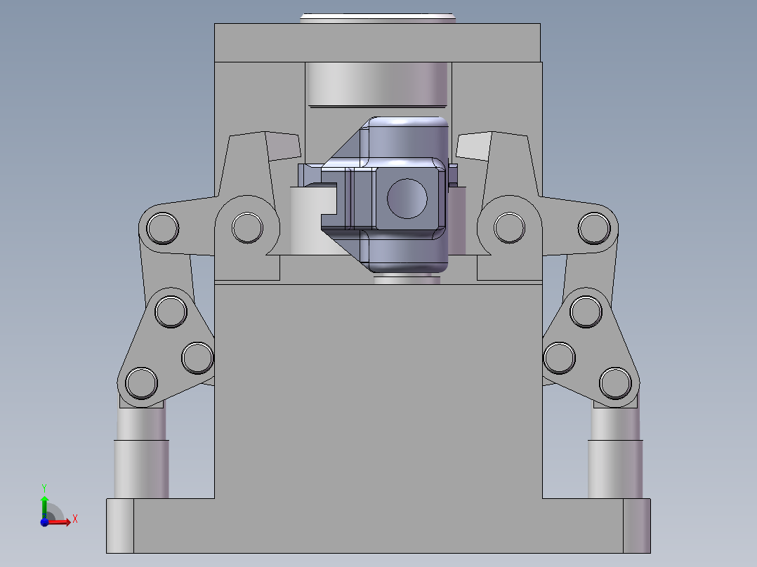 831002拨叉加工工艺及钻φ60孔夹具设计【含三维SolidWorks】前视图