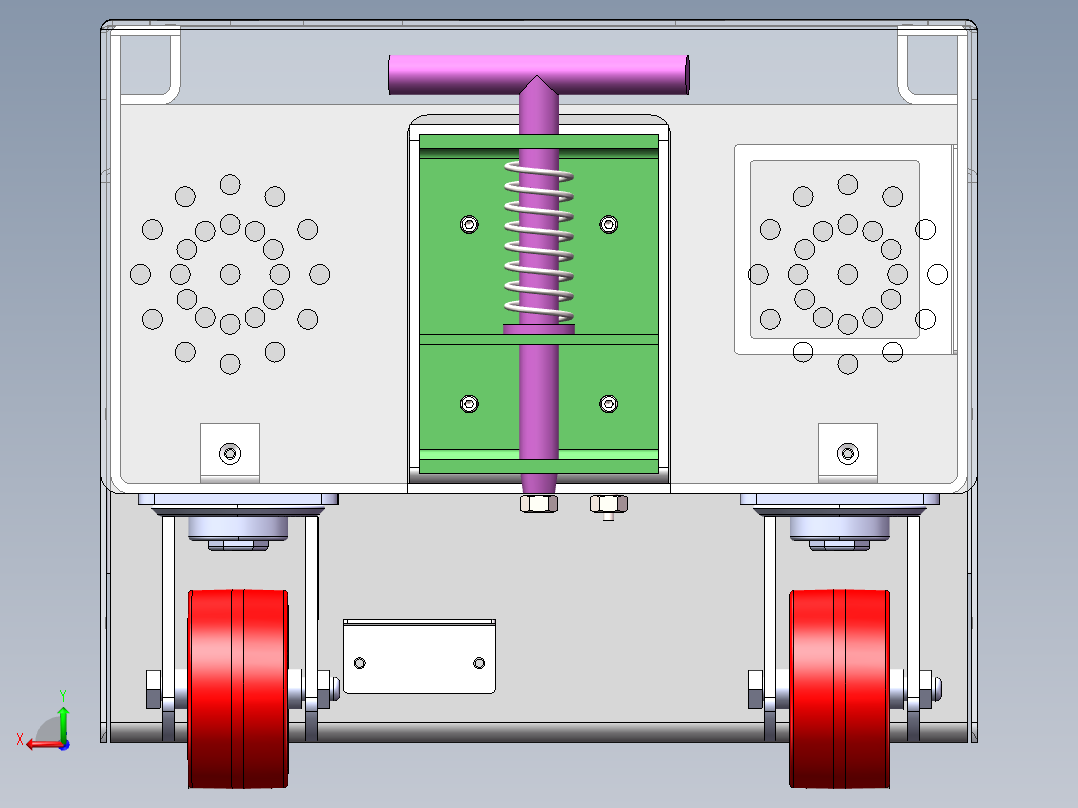 AGV小车图纸后视图