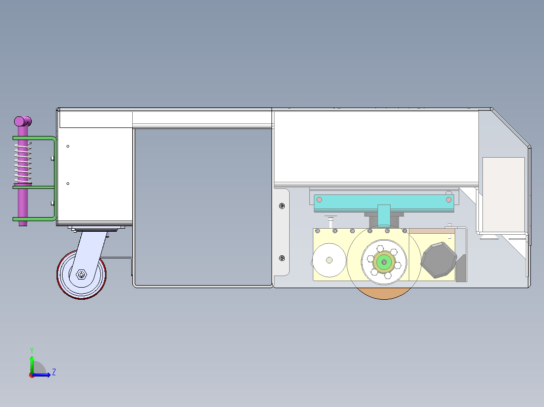 AGV小车图纸左视图