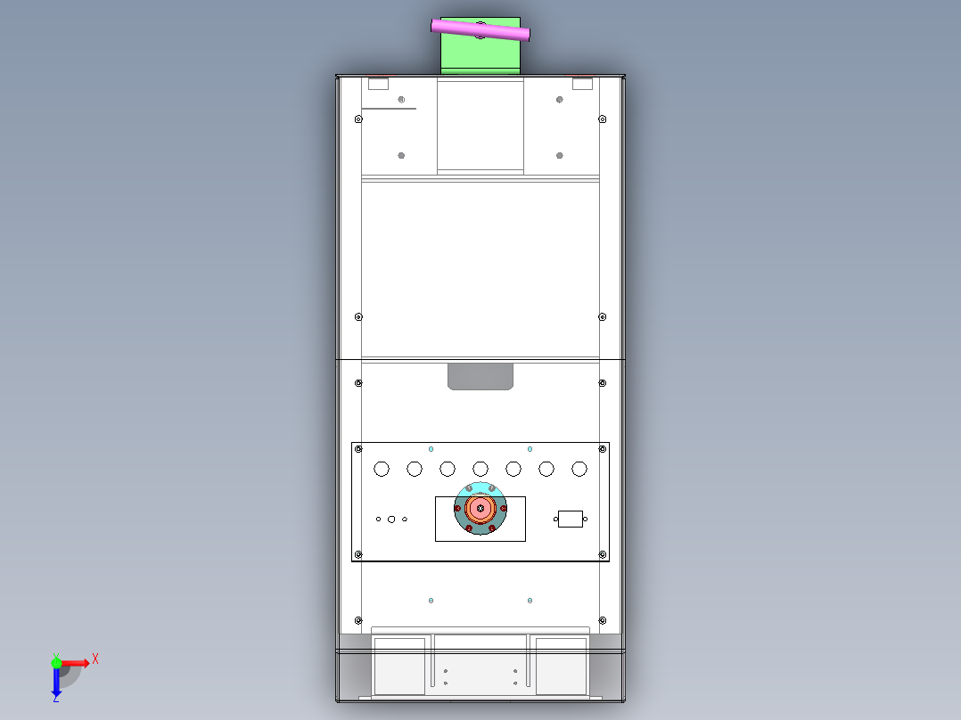 AGV小车图纸俯视图