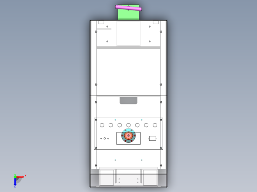 AGV小车图纸俯视缩略图