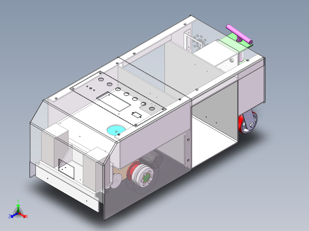 AGV小车图纸正等轴测图