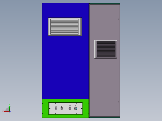 钣金综合机柜后视缩略图
