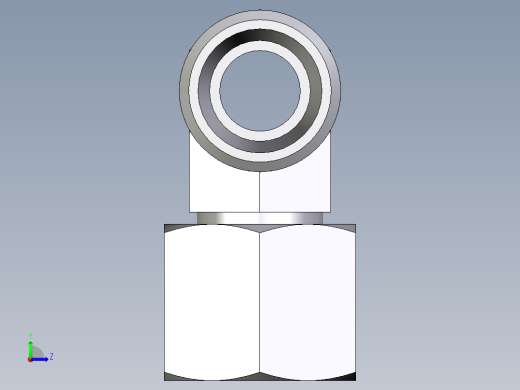 卡套式工业通用硬管接头EO_Swivel_nut_branch_tee_ET10LOMD71左视缩略图