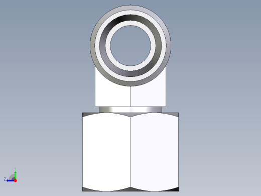 卡套式工业通用硬管接头EO_Swivel_nut_branch_tee_ET10LOMD71右视缩略图