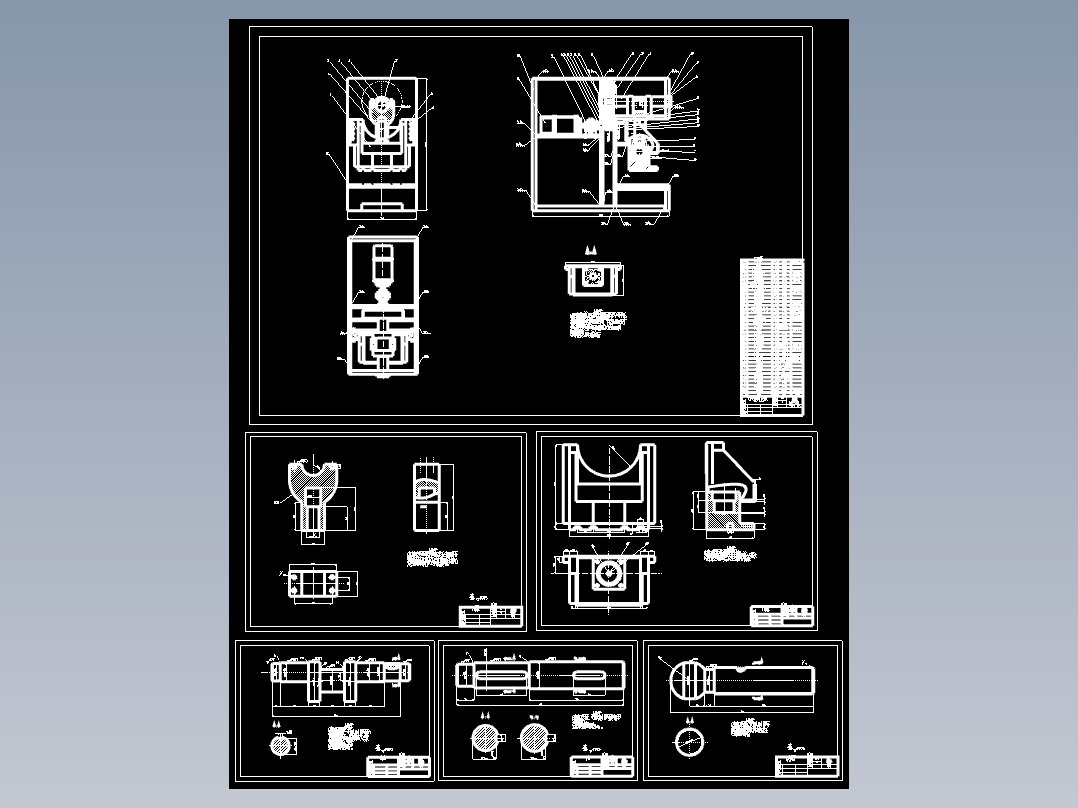 开式伺服曲柄压力机CAD设计图纸464019==25