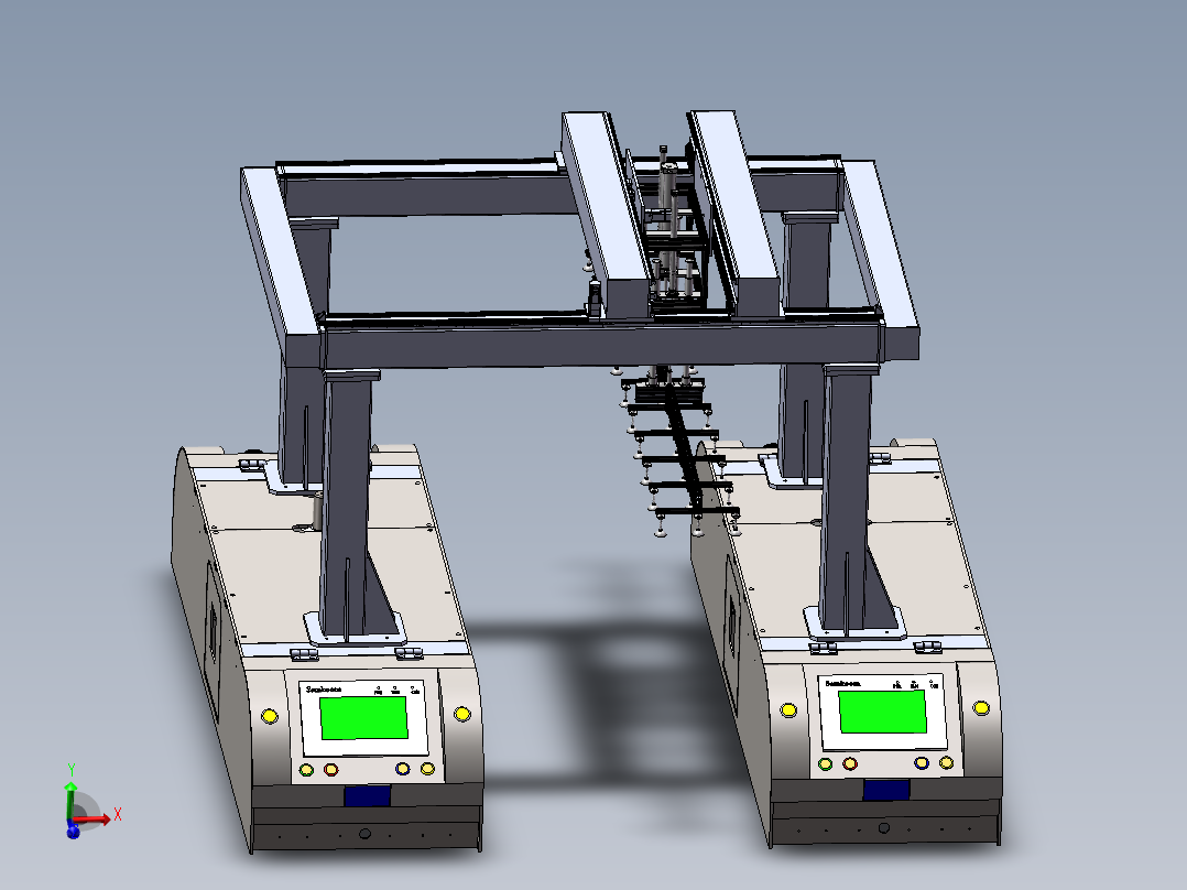 吸盘机械手龙门架与AGV组合模拟1178181==200