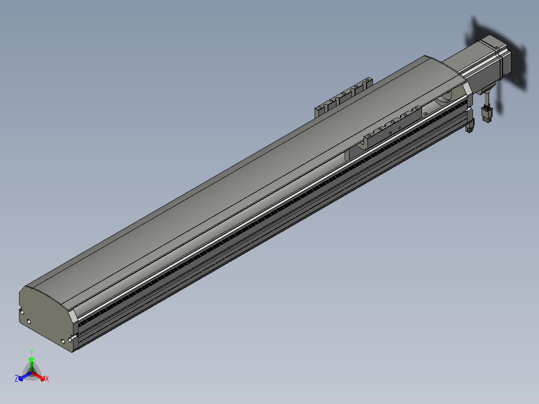 东锦丝杆传动-直线滑台模组DH120-C-600-BC-P400W-C3主视图