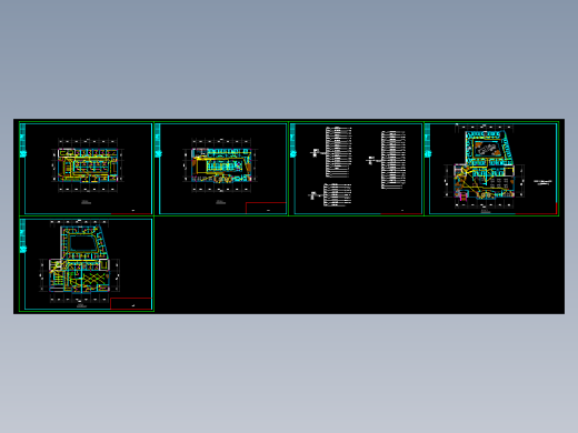 某茶楼照明电气布线图