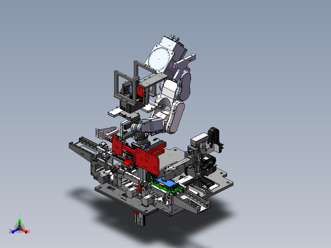 苹果手机屏幕与后盖集成自动组装设备（sw16可编辑+工程图+bom）