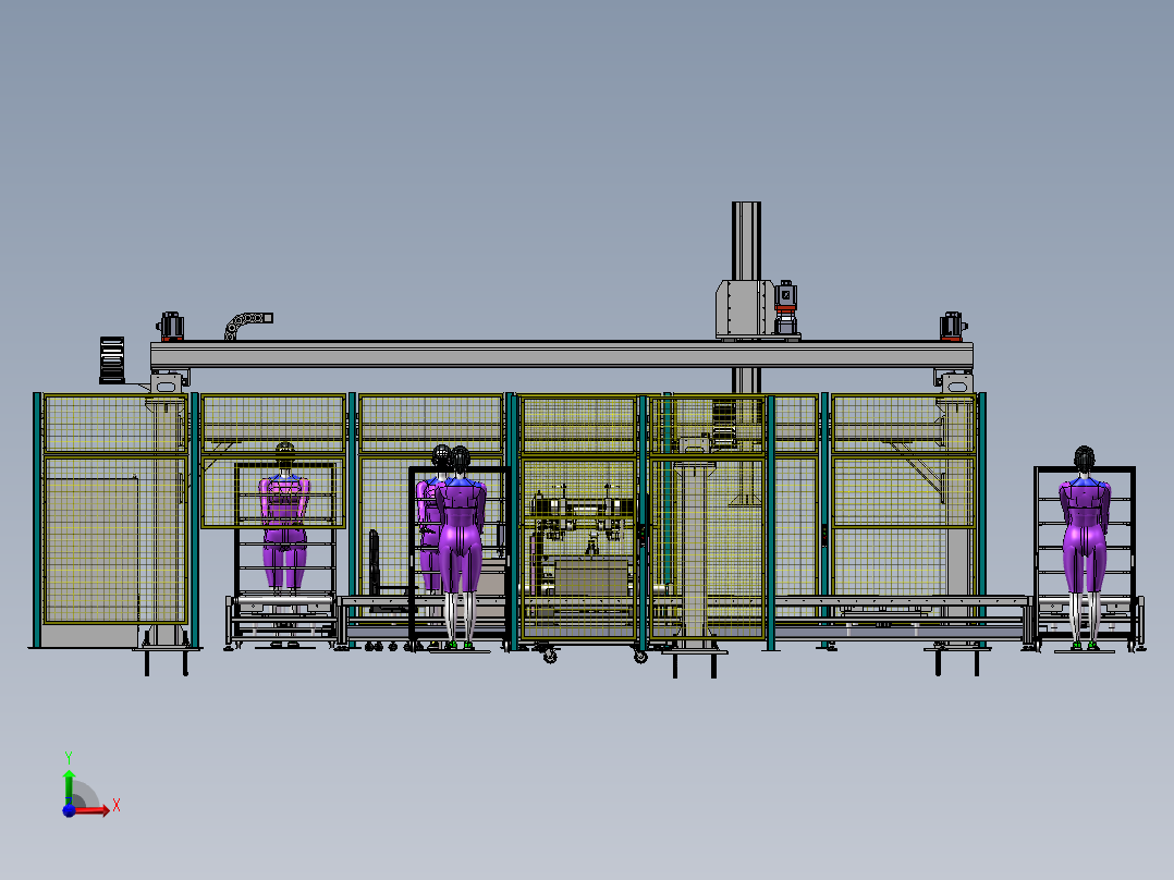 家具包装线sw22可编辑前视图