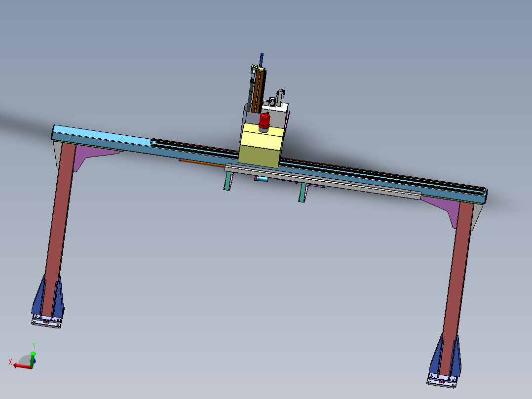 数控车管类零件桁架机械手sw18可编辑