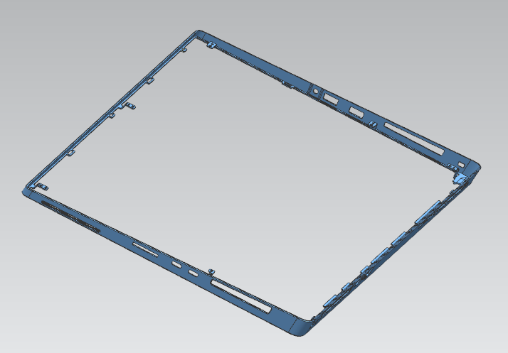中框侧孔检测检具模型三维+CAD