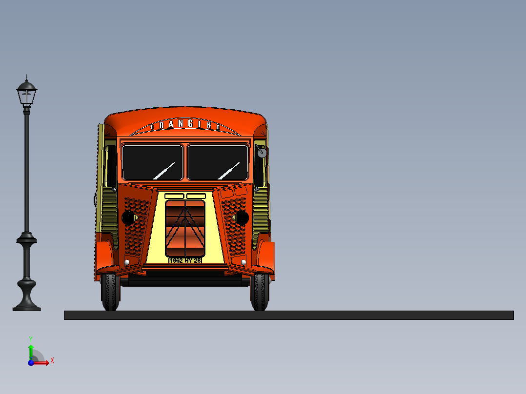 雪铁龙客车模型246992前视图