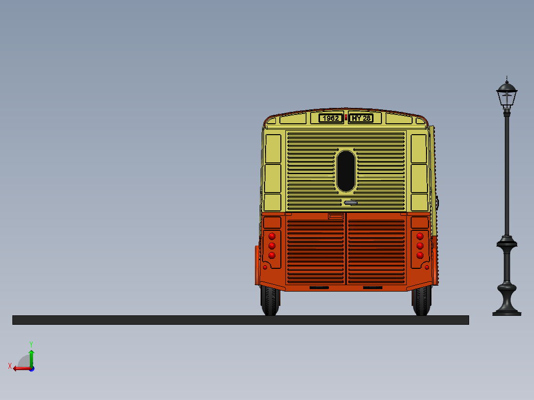 雪铁龙客车模型246992后视图