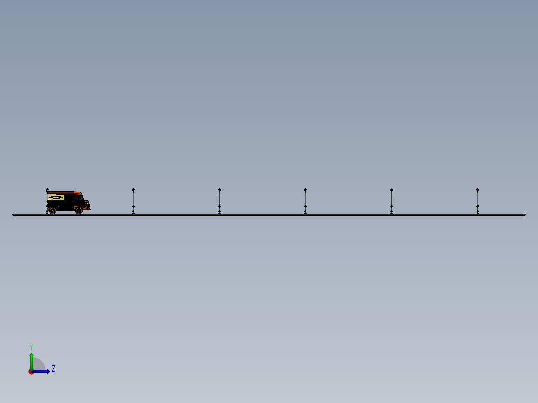 雪铁龙客车模型246992左视图