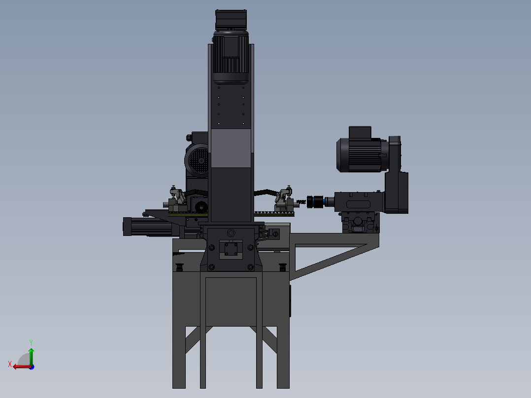铣床、多工位圆盘铣床后视图