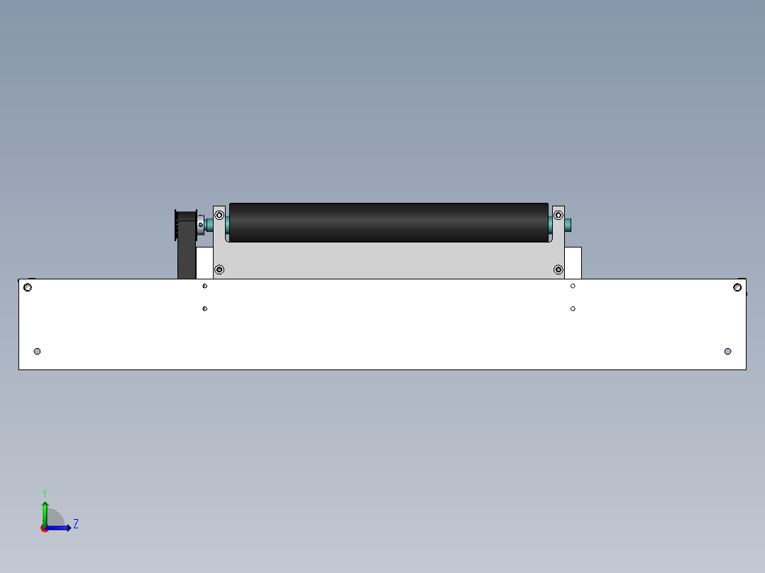 长250宽350皮带输送线左视图