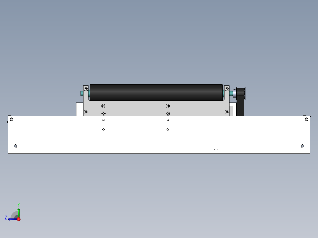 长250宽350皮带输送线右视图