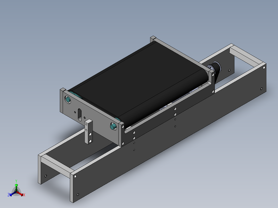 长250宽350皮带输送线正等轴测图
