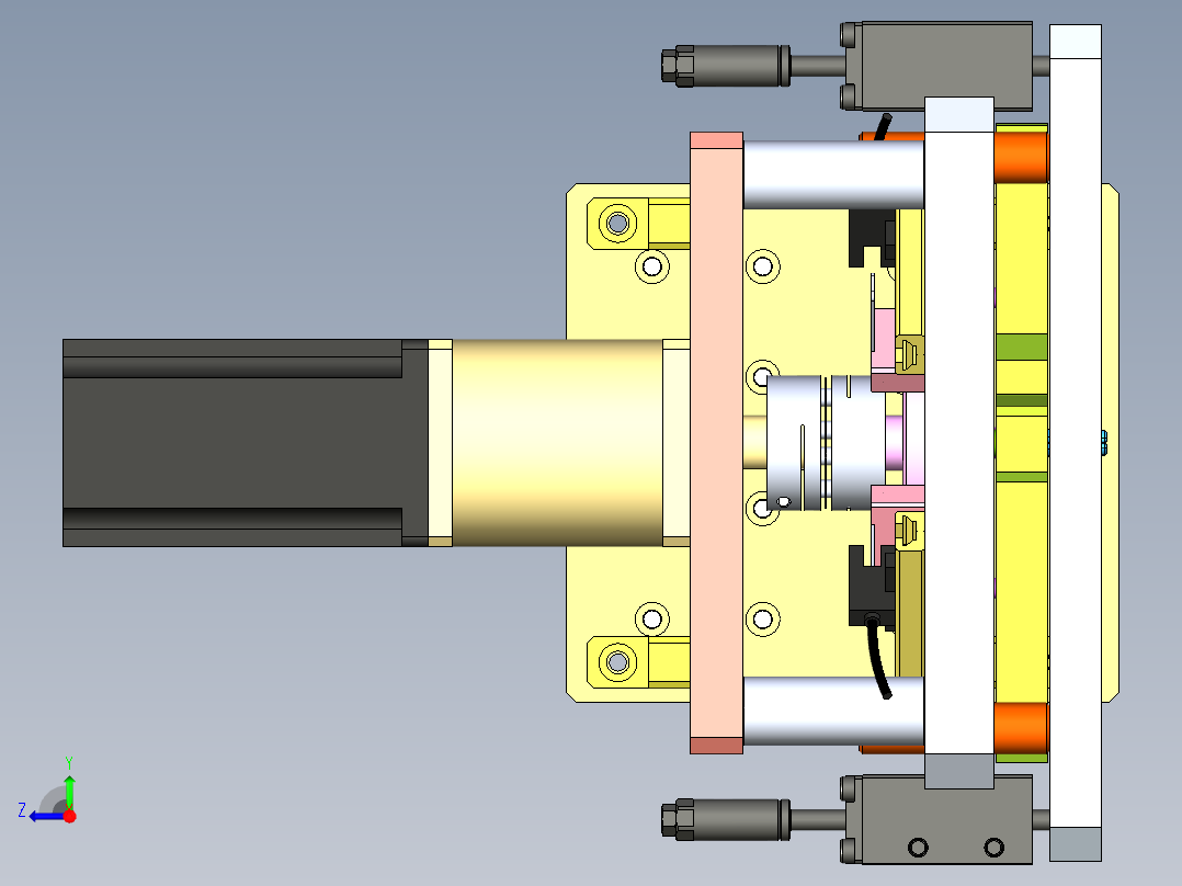 可调取放O圈机构右视图