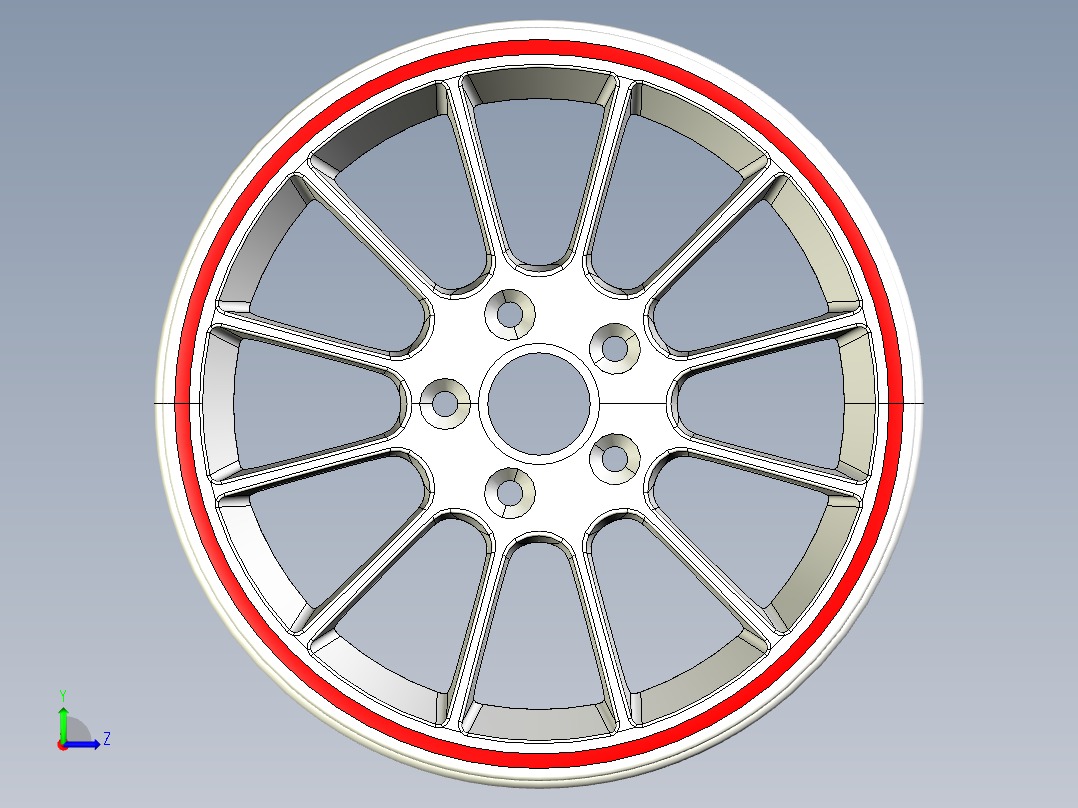 轮毂、轮胎(42)左视图