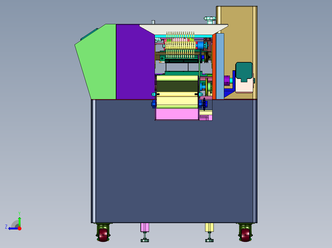酸辣粉干挂面包装机械设备右视图