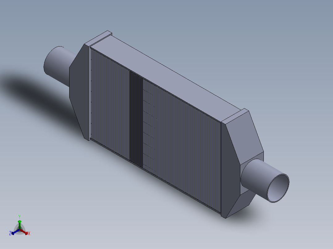 散热器(51)正等轴测图