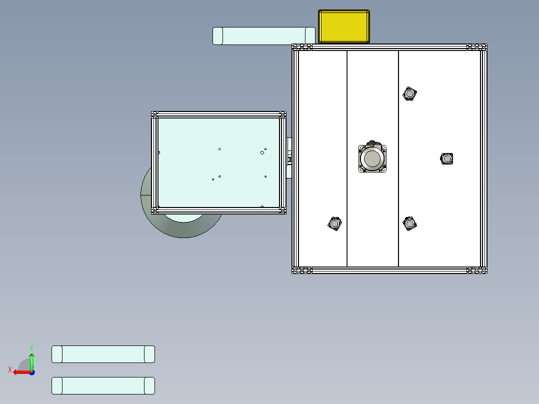 HEXOGONAL POCKET六角套筒钻削设备3D图纸 STP格式后视图