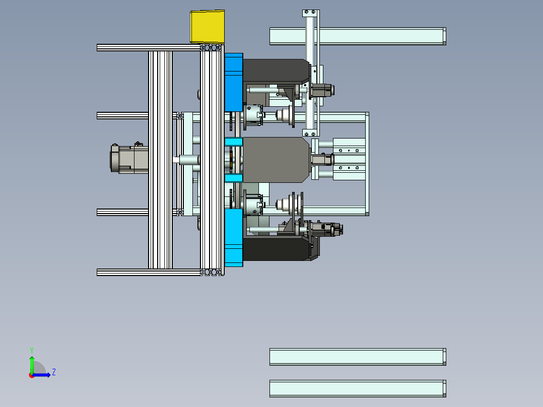 HEXOGONAL POCKET六角套筒钻削设备3D图纸 STP格式左视图