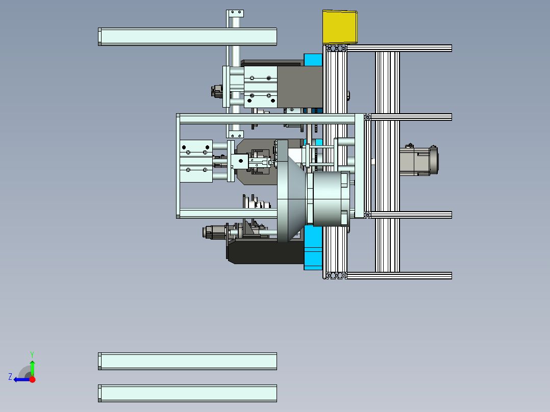 HEXOGONAL POCKET六角套筒钻削设备3D图纸 STP格式右视图