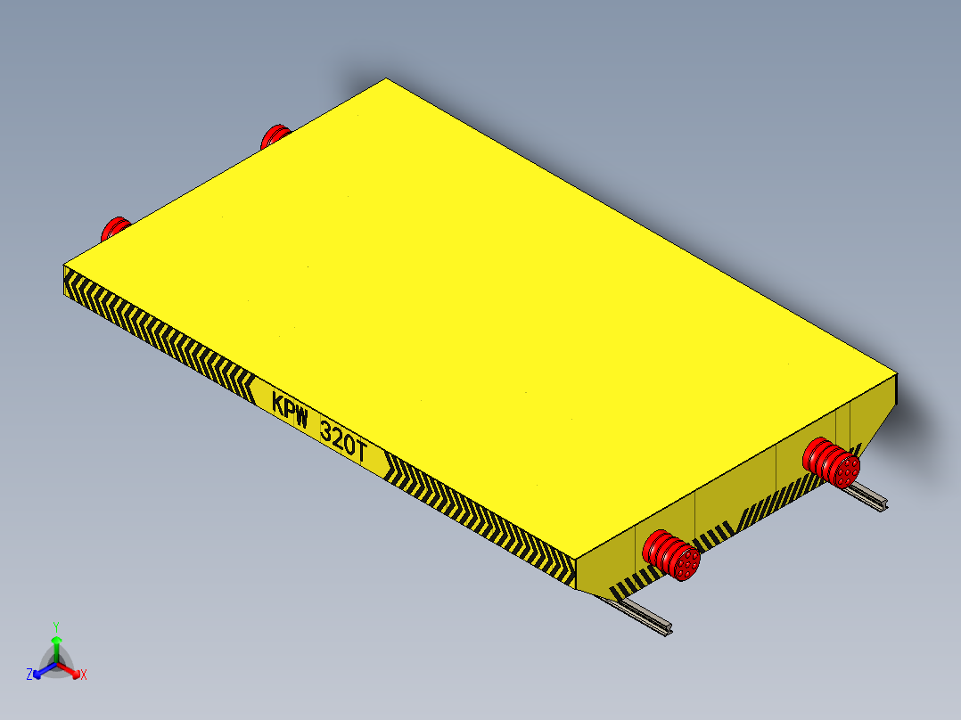 150t、300t无动力拖车及200t、320t、400t电动平车-KPD-KPW-300T(9.5×6×1.2m)无动力平车MF125