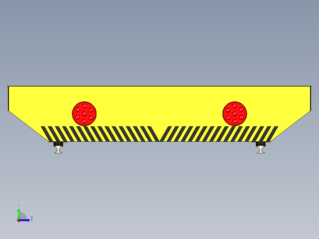 150t、300t无动力拖车及200t、320t、400t电动平车-KPD-KPW-300T(9.5×6×1.2m)无动力平车MF125左视图