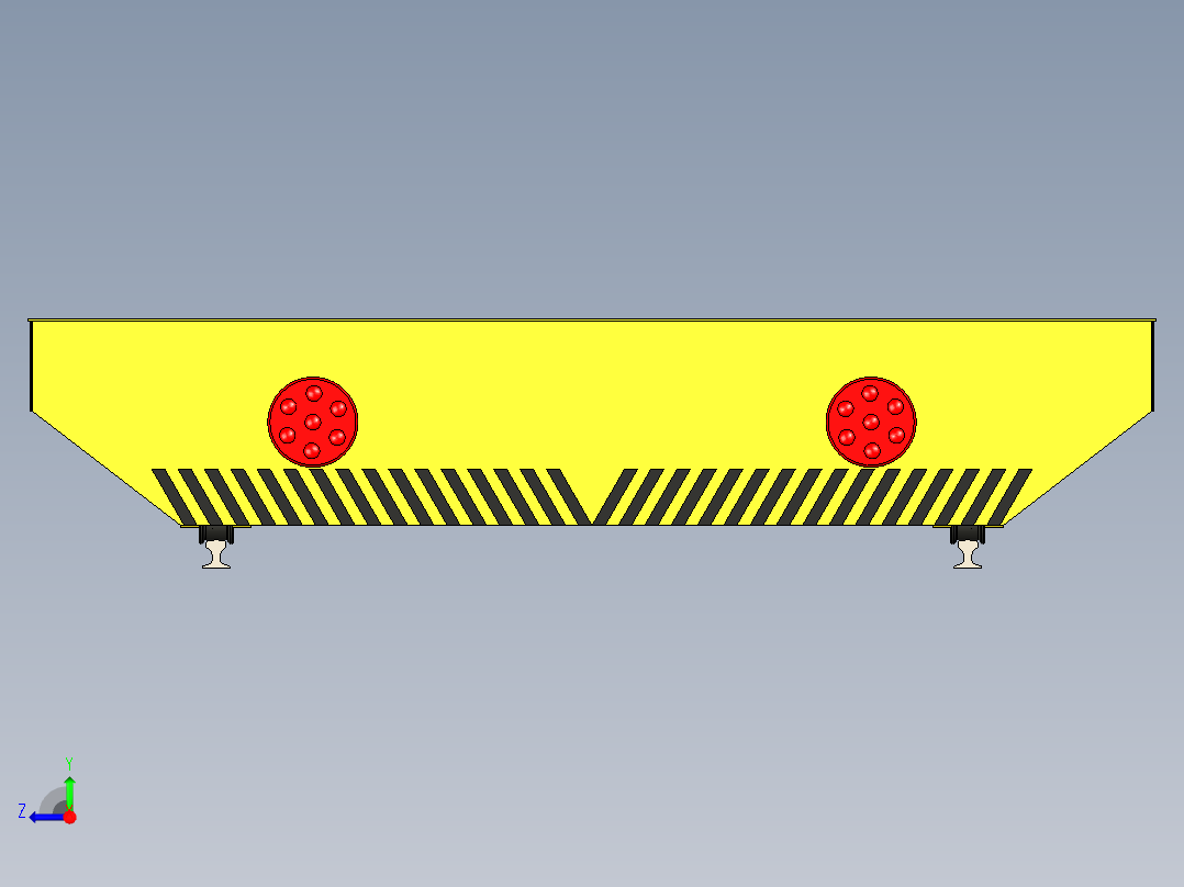 150t、300t无动力拖车及200t、320t、400t电动平车-KPD-KPW-300T(9.5×6×1.2m)无动力平车MF125右视图