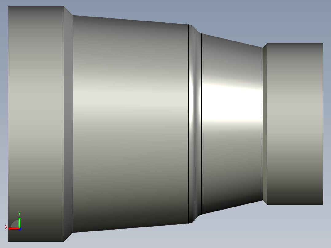 螺纹管管箍-异径有边 DN15-DN8后视图