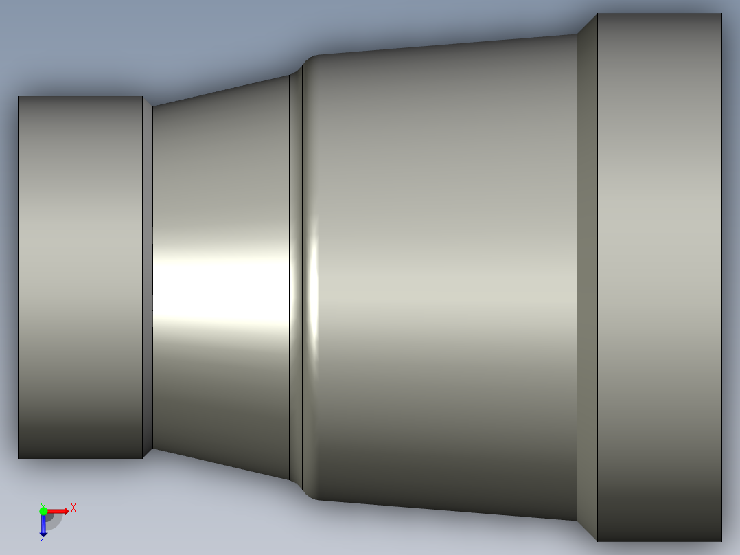 螺纹管管箍-异径有边 DN15-DN8俯视图