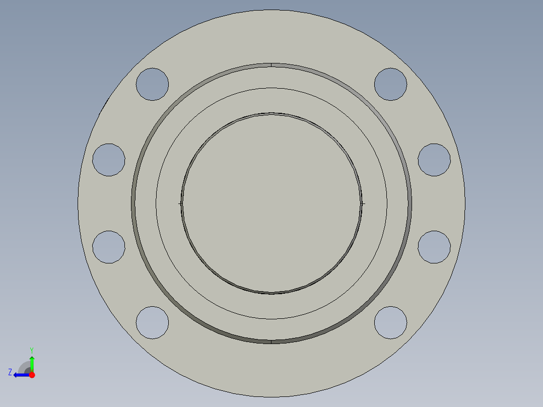 JF10025-5滚珠丝杆3D模型右视图