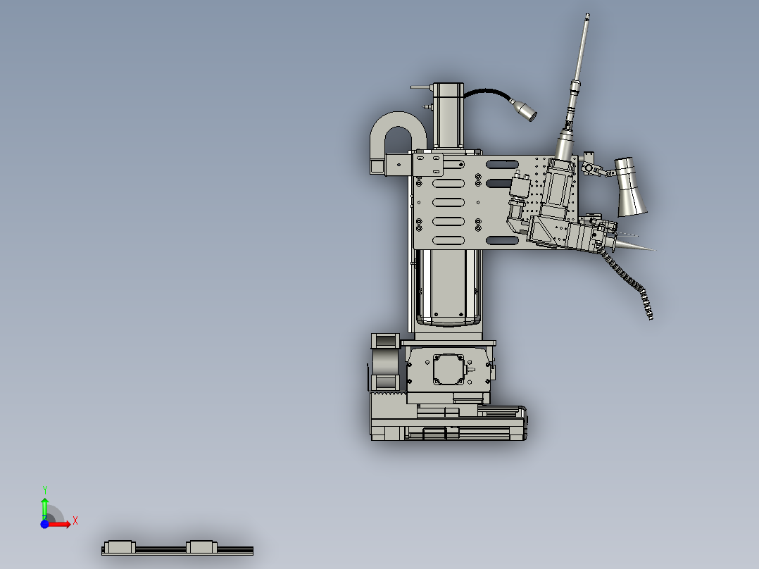 SAWH11-02300A0出射头移动安装组件前视图