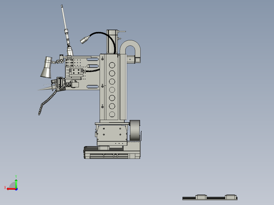 SAWH11-02300A0出射头移动安装组件后视图