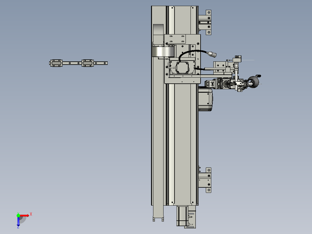 SAWH11-02300A0出射头移动安装组件俯视图