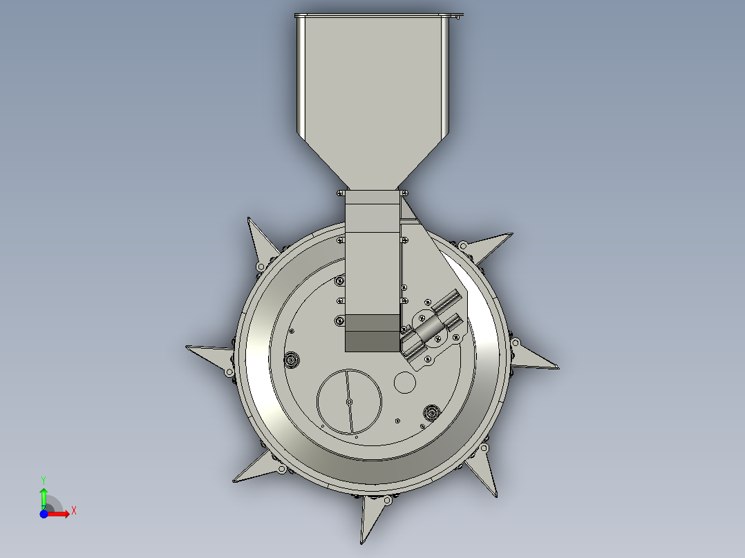 多功能新款高粱谷子点播神器前视图