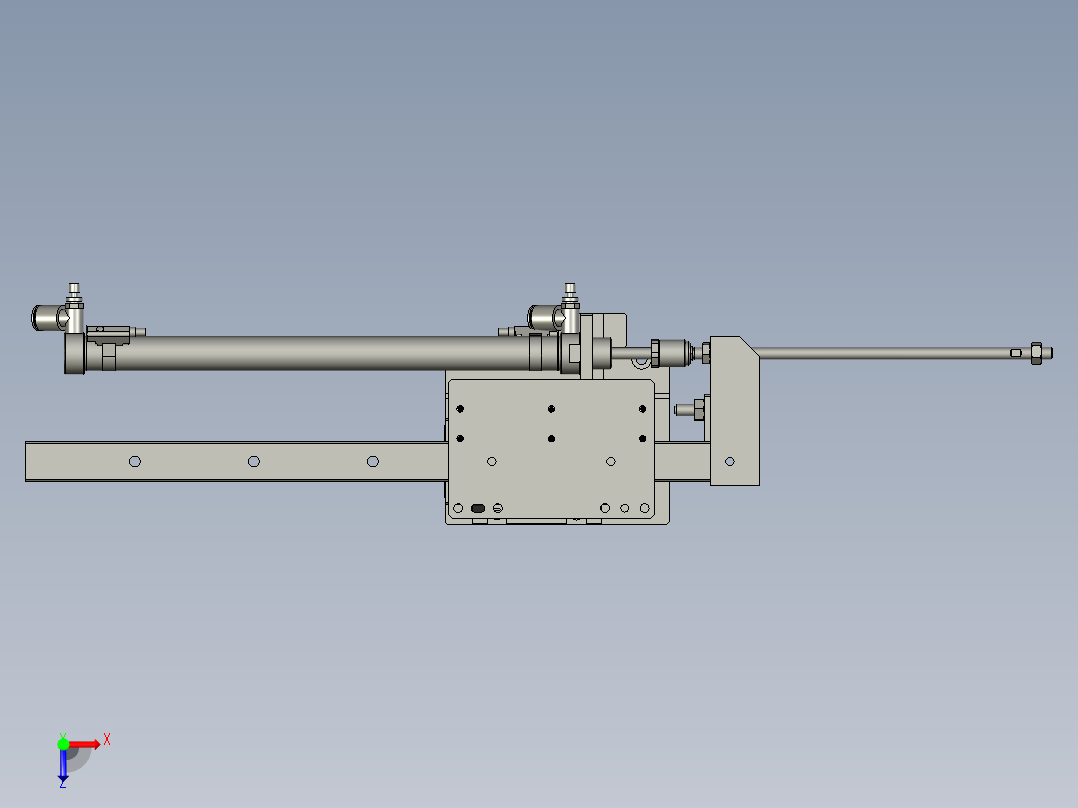 F01AE00021-D60000气缸右移俯视图