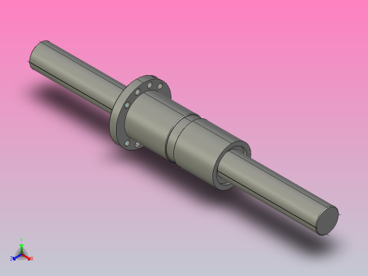 DKFZD5012-6滚珠丝杆3D模型